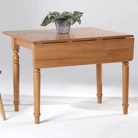 Wood Table w/ Drop Leaf